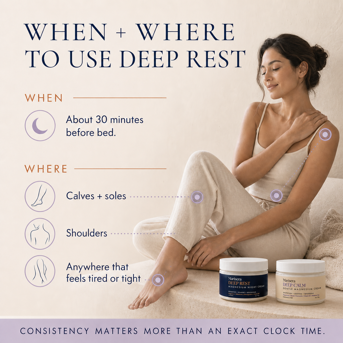 Marisera Magnesium Night Cream (Deep Rest and Deep Calm)